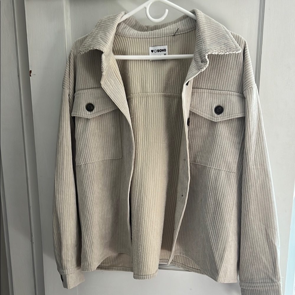 Beige Corduroy Jacket